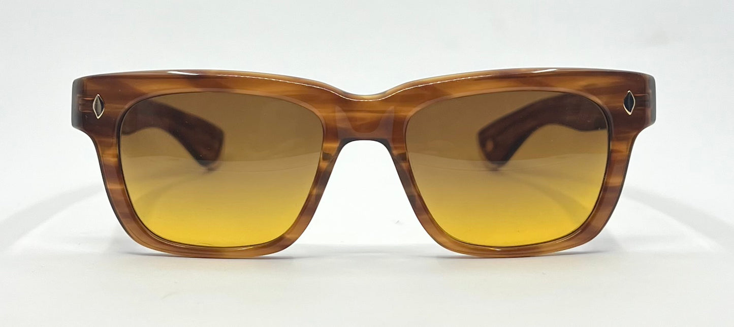 Garrett Leight x Officine Générale DB Sunglasses w/New, Custom Gradient Lenses-Full Kit/Unworn