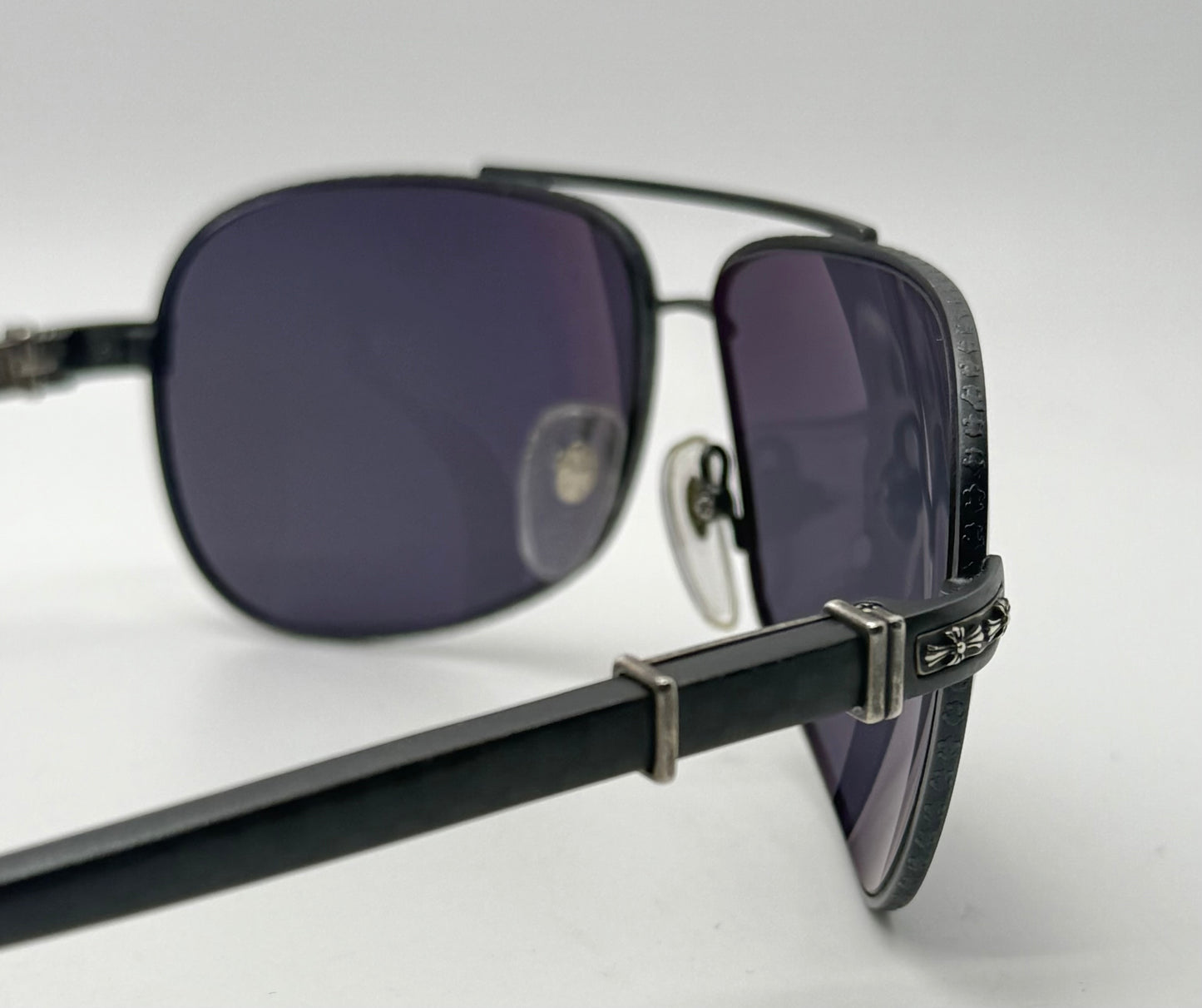 Chrome Hearts Grand Beast II Sunglasses – Frost Mirror Lenses – Full Kit – Rare