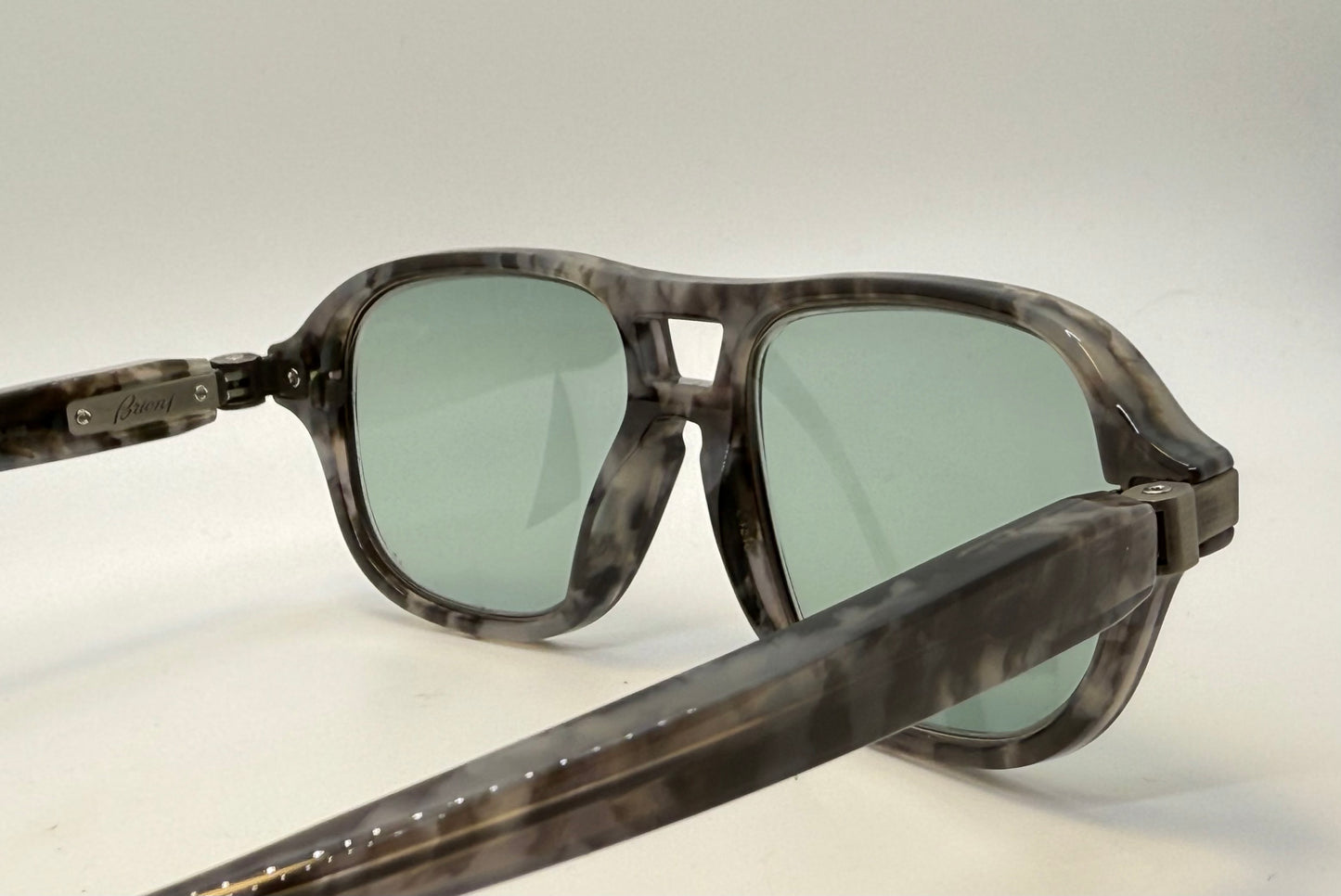 Brioni BR00010 003 Sunglasses – Unworn, Full Kit with Custom Berko’s Designs Aquamarine Lenses