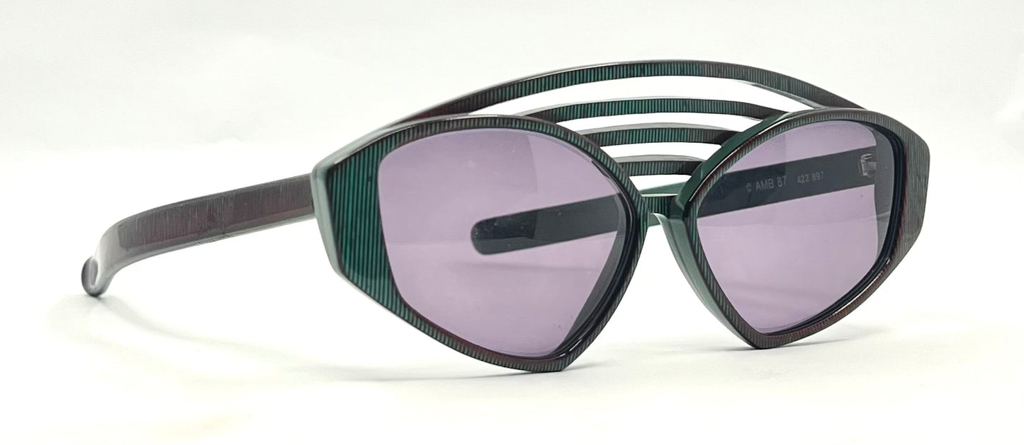 Anne Marie Beretta Archive Sunglasses ©1987 Deadstock Unworn France AMB 87 422 897