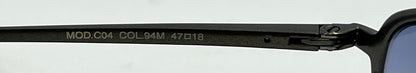 Versus by Versace Titanium Oval Sunglasses w/New Blue Tinted Custom Lenses/47-18mm