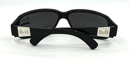 D&G 2165 VINTAGE Y2K Black Sunglasses 61-13 Unworn-Full Kit-Italy