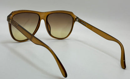 Vintage Playboy 4655 10-Deadstock Austrian Aviators with Custom Berko’s Designs Gradient Brown to Persimmon Lenses