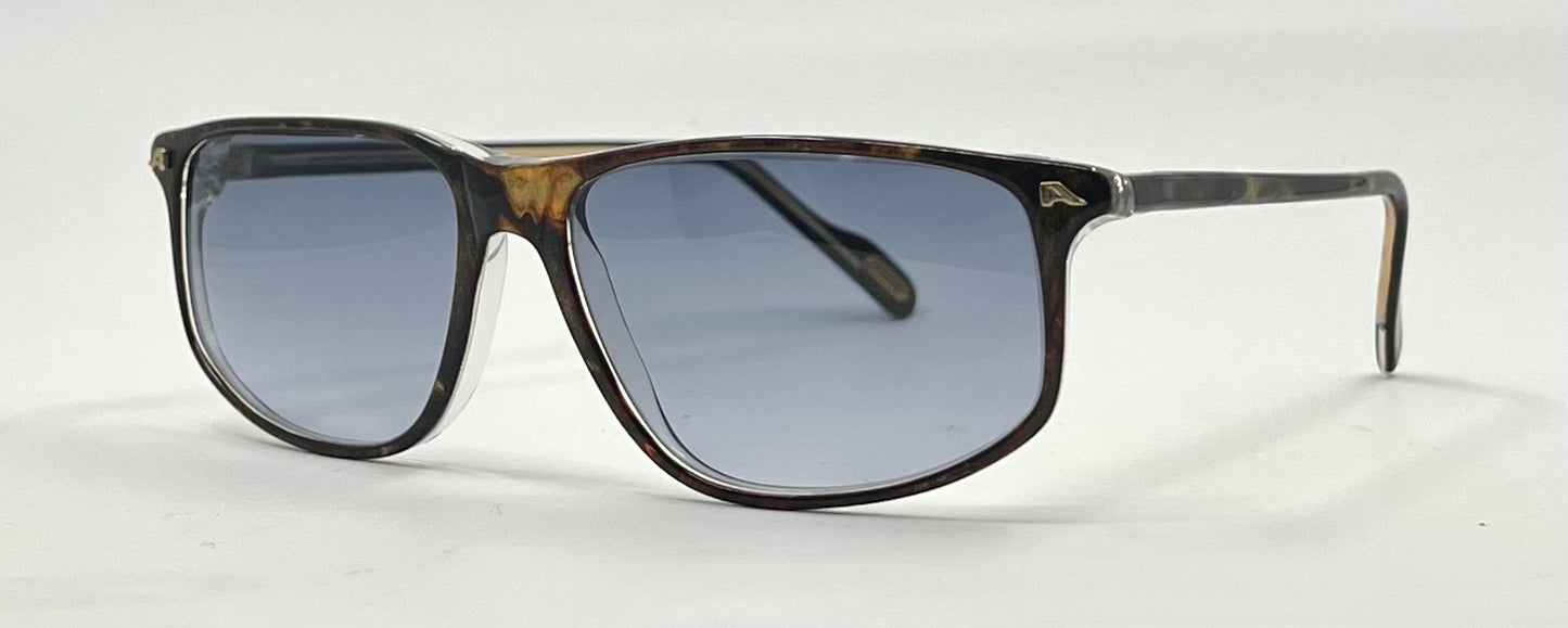 Alpina EA 76–3337602 Vintage Sunglasses-New Blue Smoke Gradient Custom Lenses-56mm