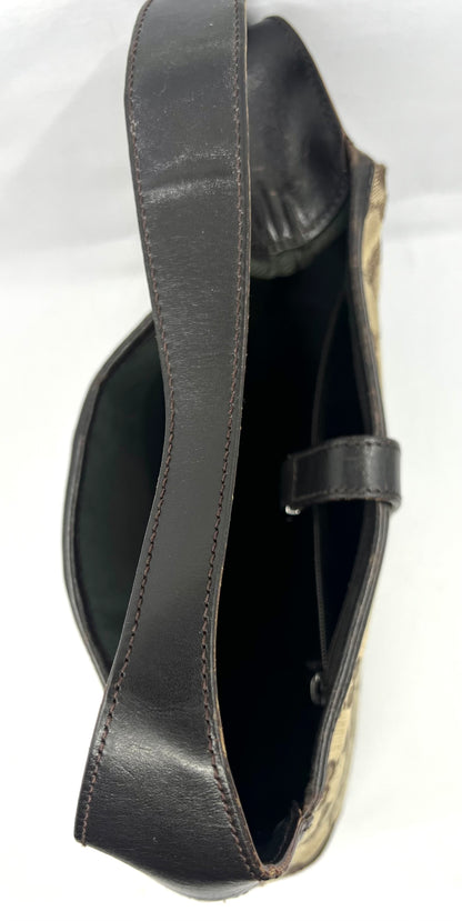 Gucci-Vintage Jackie GG Canvas Shoulder Bag-Green/Red Web-Italy