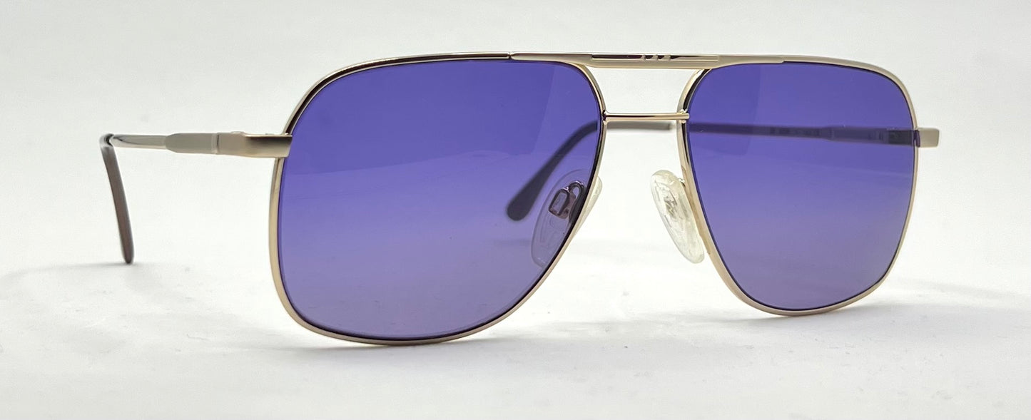 Rodenstock R 2728 D Aviator Sunglasses-New Solid Purple Custom Lenses-Unworn