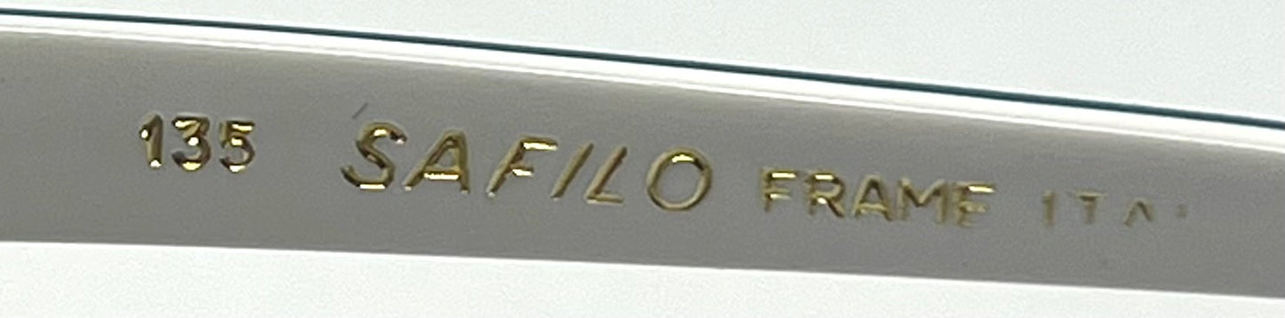 Safilo HIT 26 VINTAGE White Sunglasses-New Red/Green CUSTOM Gradient Lenses