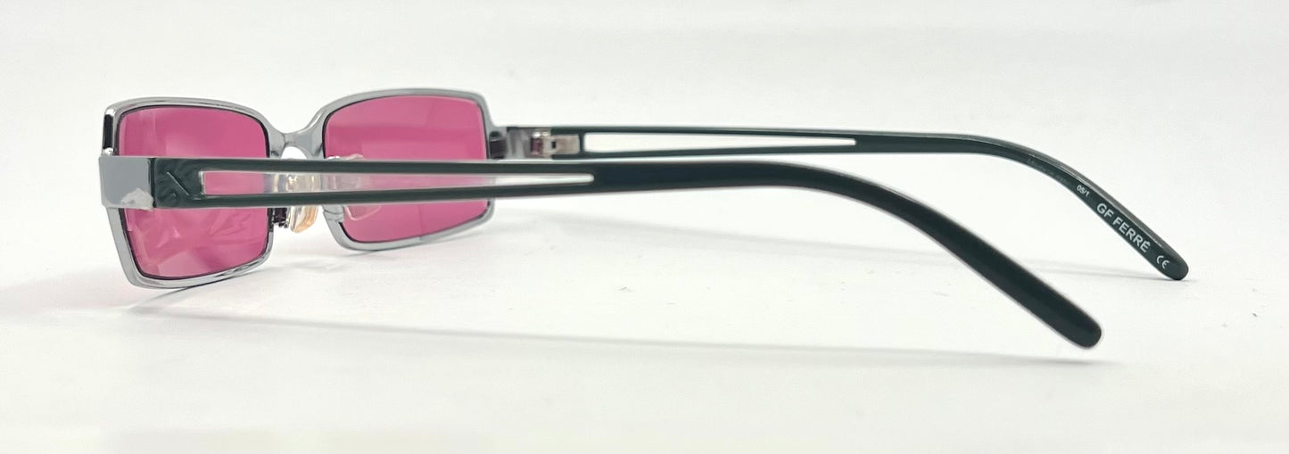 GF Ferre FF06502 Vintage Sunglasses – Unworn – New Pink Second Chance Customs Lenses