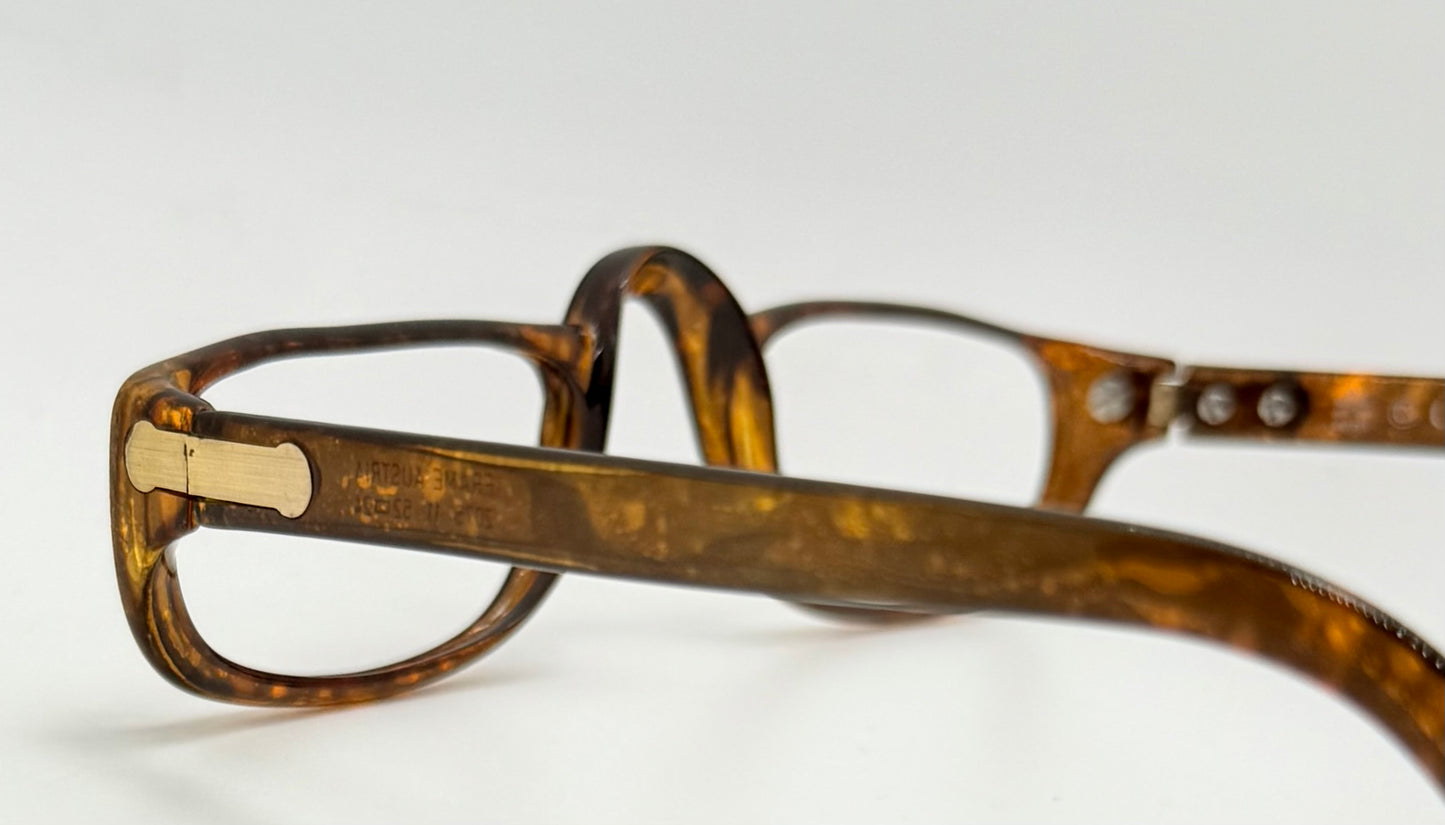 Vintage 1980s Christian Dior Monsieur 2075 11 Optyl Eyeglass Frame-Made in Austria-Brown Tortoise