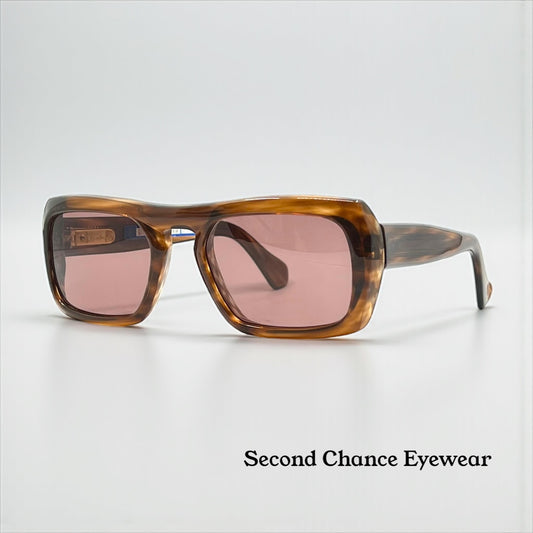 Rodenstock Exclusiv 317 Havana Vintage Sunglasses-New Rose/Brown Tinted Custom Lenses
