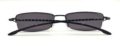 Dior CD 3627 Y2K VINTAGE Half-Rim Sunglasses-New Solid Smoke Custom Lenses-Unworn