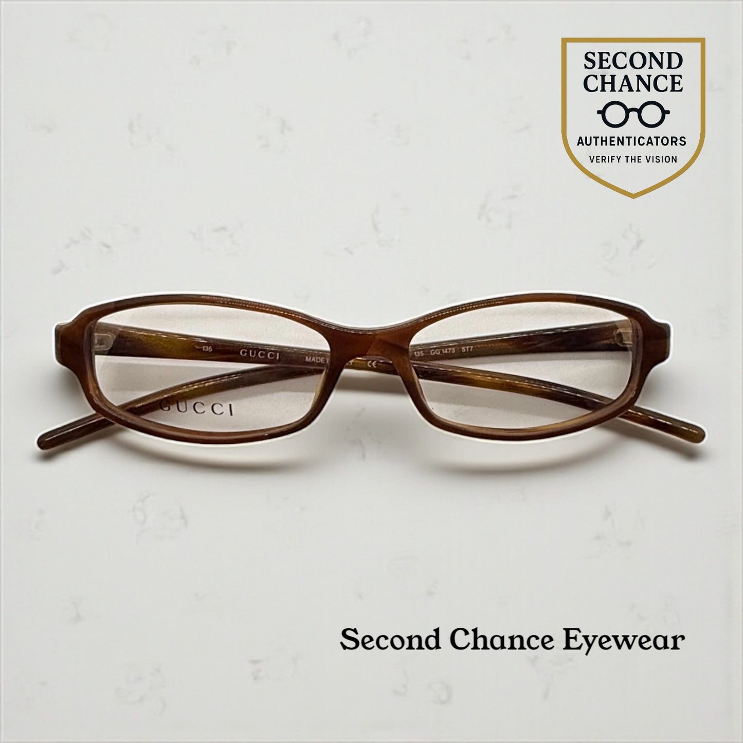 Gucci Optical Frames-GG1473 5T7-Vintage Y2K-Made in Italy