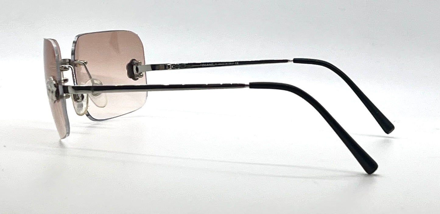 Chanel 4085 Y2K Rimless Camellia-Unworn Reconstructed Custom Sunglasses