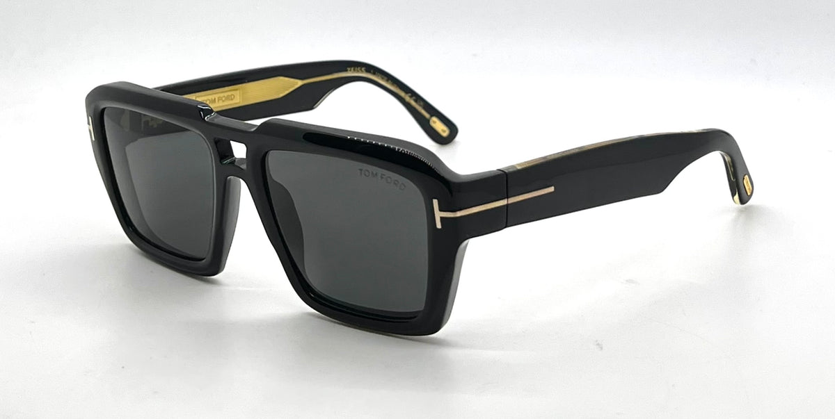 Tom Ford TF1202 01A ICON Sunglasses-Zeiss Lenses – Full Kit-56mm-New/Unworn