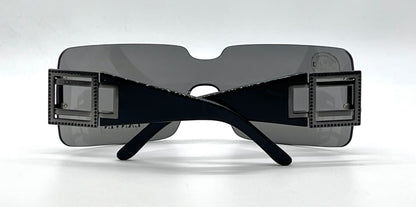 Lanvin LV 2135 C01-Vintage Shield Sunglasses France Unworn Y2K-Rare
