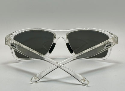 Vintage Revo HARNESS Polarized Sunglasses-Crystal Clear Frame w/New Dark Grey Polarized Lenses