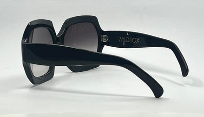 Wildfox Riviera Oversized Black Sunglasses – Gradient Lenses – Deadstock