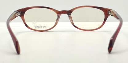 Kio Yamato KP-126U 49mm Red Oval Eyeglasses-New/Unworn-Japan Handmade