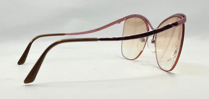 Logo Paris Nylon 304 Vintage Sunglasses Pink Gradient Unworn Deadstock 53