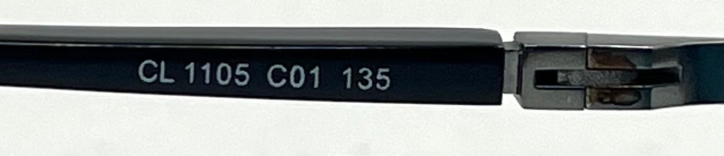 Chloé CL 1105 C01 Y2K Half-Rim Sunglasses-New Solid Aquamarine Custom Lenses