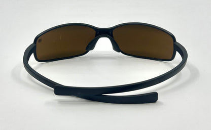 TAG Heuer Curve 5001 France Sport Wrap-Vintage Sunglasses-Matte Black Brown