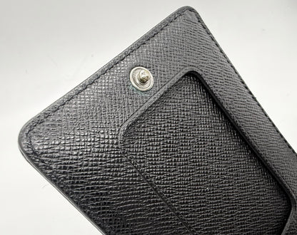 Louis Vuitton Epi Leather Card Holder with Lanyard – Black-Authentic