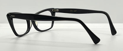 Vintage TITMUS USA “Siret” Cat-Eye Eyeglasses Black Rhinestone – Restored