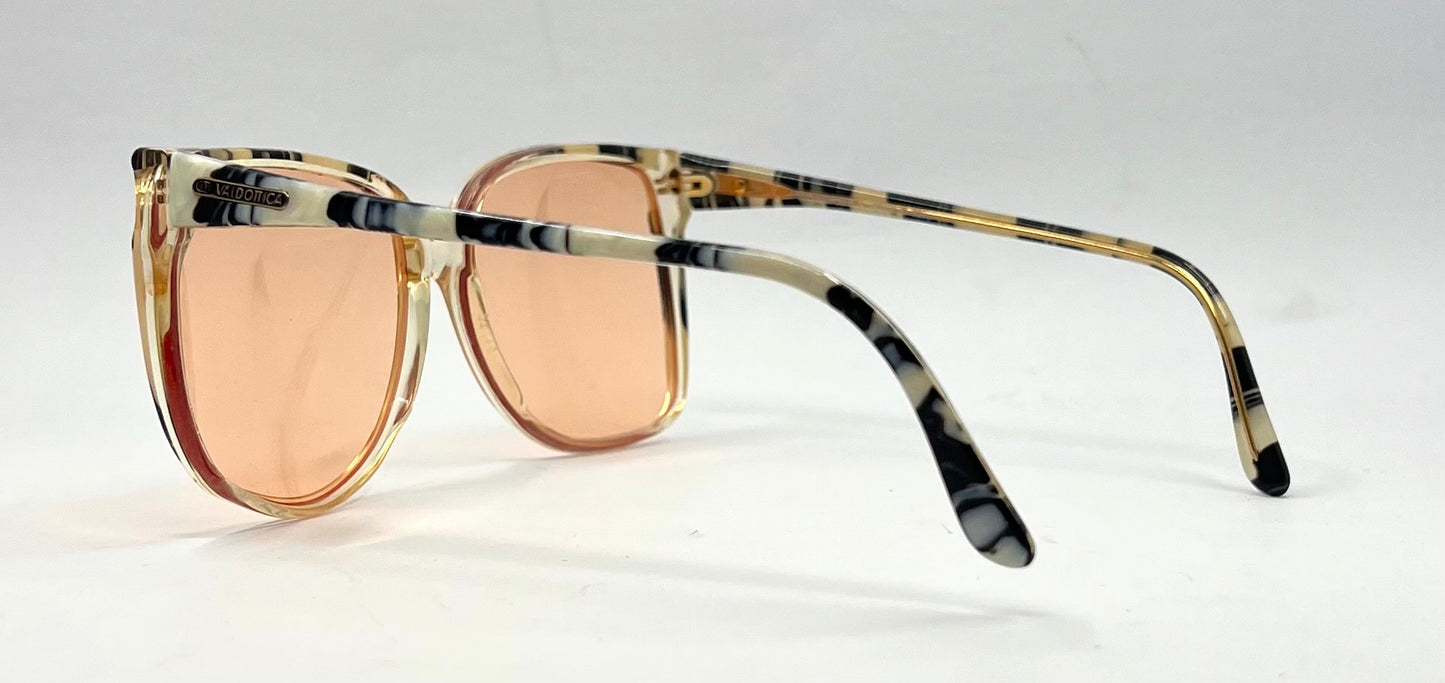 Valottica Italia 3560 VINTAGE Sunglasses-New Solid Peach Custom Lenses-Italy