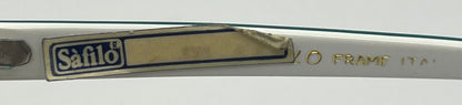 Safilo HIT 26 VINTAGE White Sunglasses-New Red/Green CUSTOM Gradient Lenses