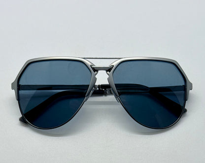 Dolce & Gabbana DG2151 1108/81 59mm-Gunmetal Aviator Sunglasses-made in Italy-Full Kit