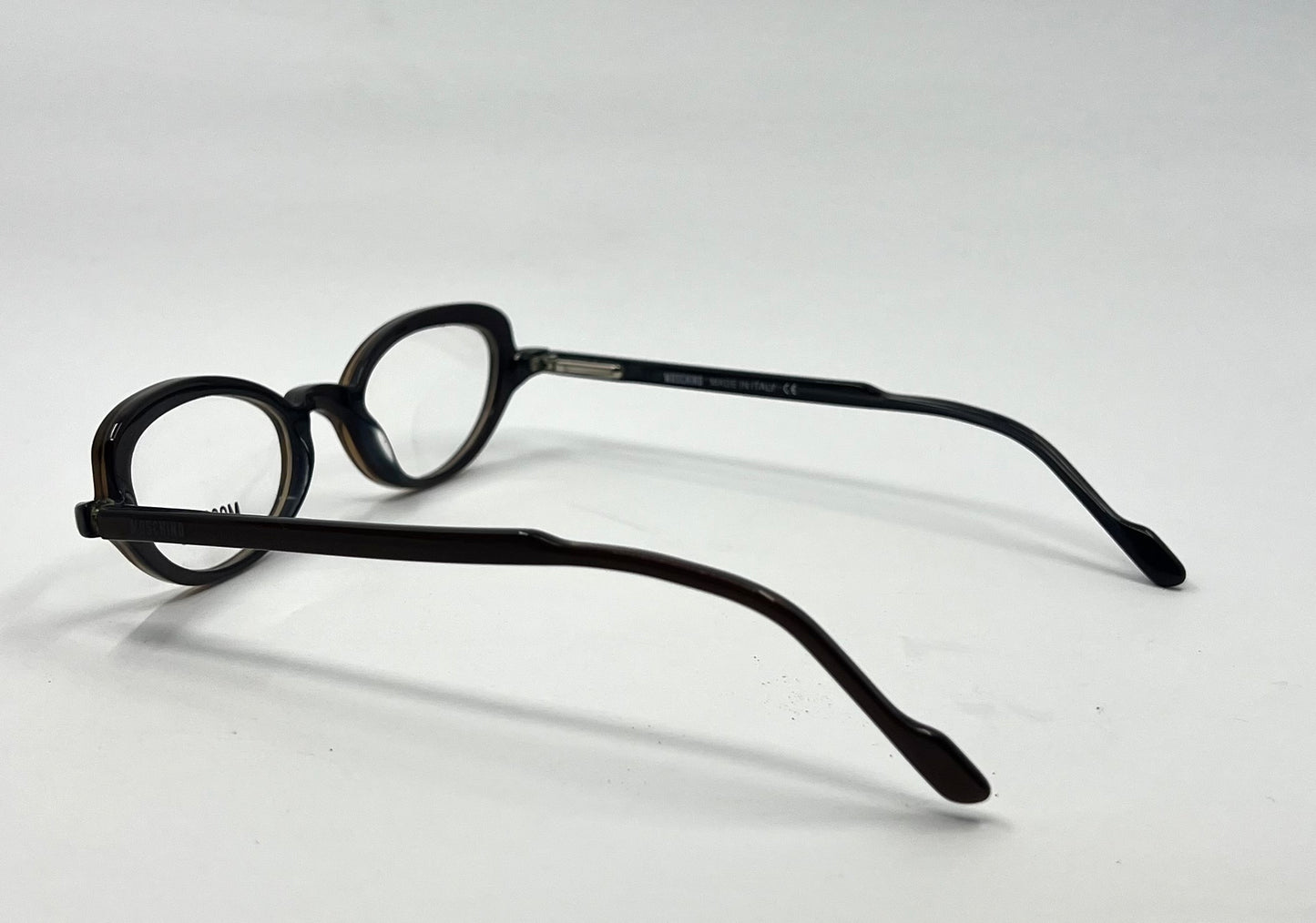Moschino M3581-V 251 Brown Eyeglasses Y2K Vintage-Unworn-Italy 45Mm