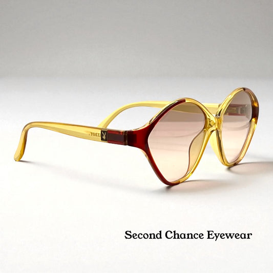 Playboy 4548 30 Vintage Sunglasses w/New Gradient Brown Custom Lenses-Unworn-56mm
