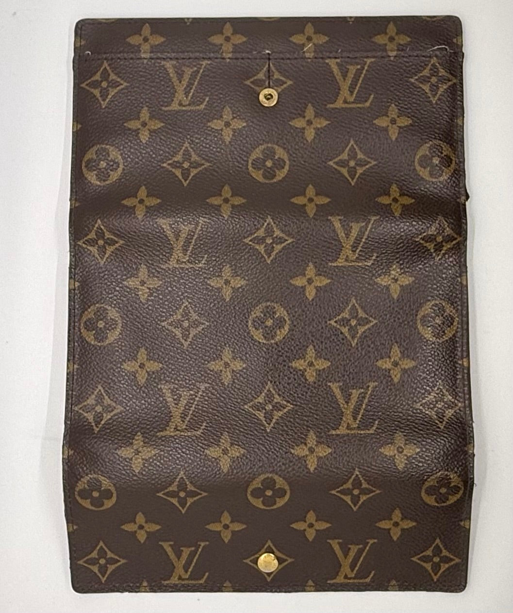 Louis Vuitton Vintage Monogram Long Wallet Clutch Brown-Authentic-France
