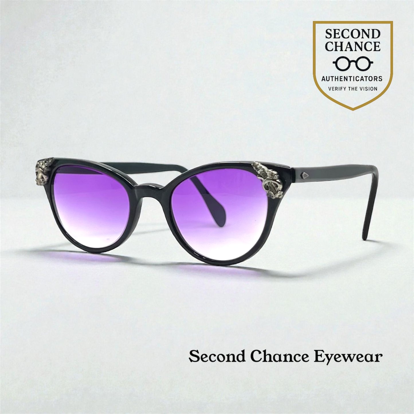 American Optical Vintage Cat-Eye Sunglasses 5 1/2 – Purple Gradient Customs