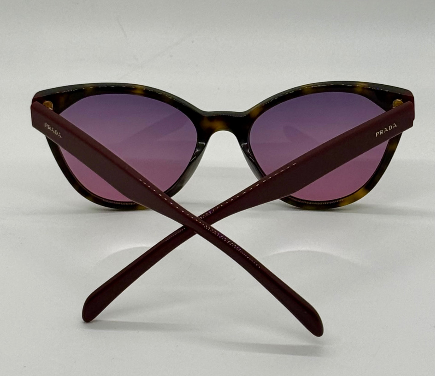 Prada VPR02T-F Vintage Sunglasses-New Gradient Tinted Custom Lenses-Italy