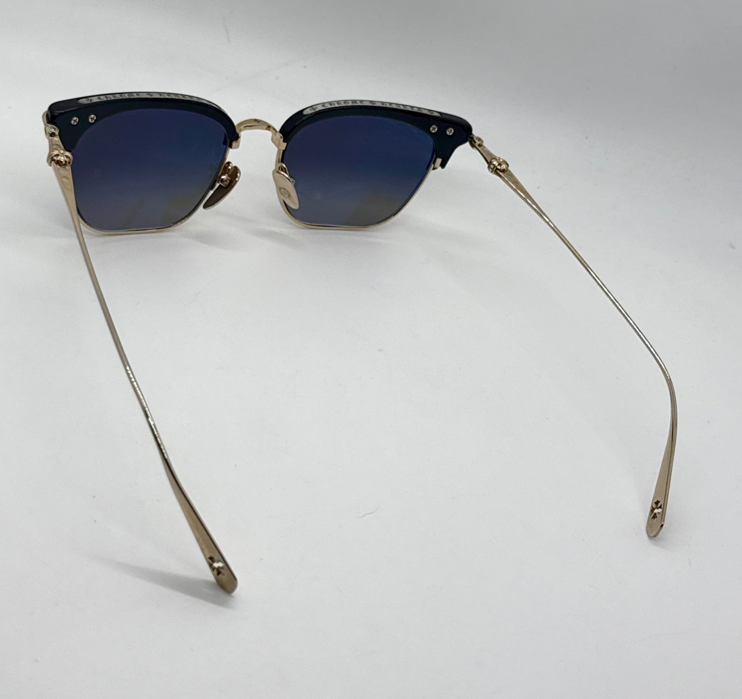 Chrome Hearts SLUNTRADICTION - Gold Sunglasses Zeiss Lenses Japan Authentic