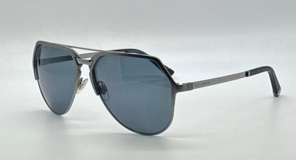 Dolce & Gabbana DG2151 1108/81 59mm-Gunmetal Aviator Sunglasses-made in Italy-Full Kit