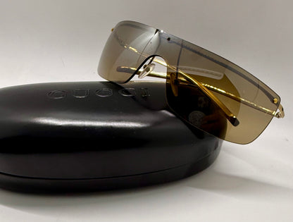 Gucci GG 2681/S 115 Rimless Shield Sunglasses Y2K Vintage/Unworn-Case
