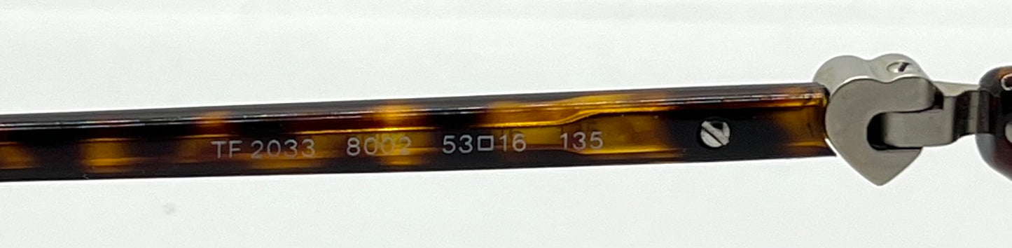 Tiffany & Co. TF2033 8002 Tortoise Optical Eyeglass Frames – New Unworn w/ Case