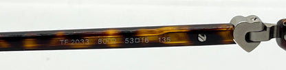Tiffany & Co. TF2033 8002 Tortoise Optical Eyeglass Frames – New Unworn w/ Case