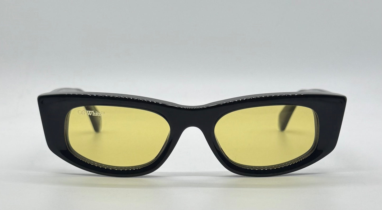 Off-White™ OERI090 1018 Sunglasses Black/Yellow Rare-New/Unworn-Full Kit Italy-51mm