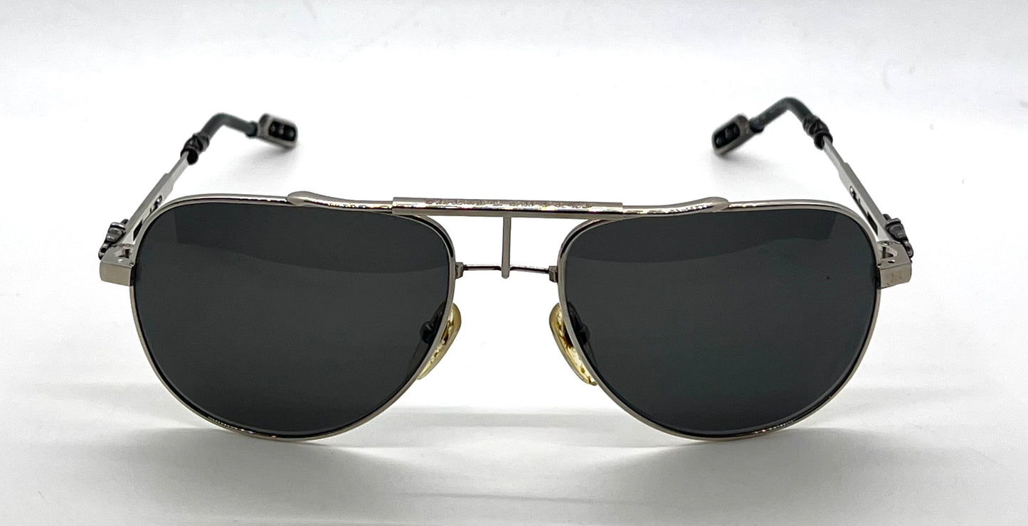 Chrome Hearts 2 KANCHU I Vintage Aviator Sunglasses Full Kit-Zeiss Lens-60mm