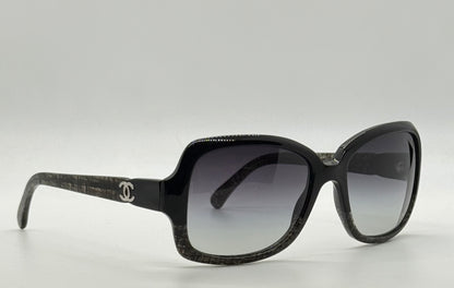 CHANEL 5177 1195/3C Oversized Sunglasses 55-17 Made in Italy Authentic