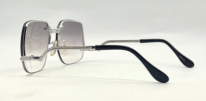 Shana 957 Caprice-Rimless Square Gradient Vintage Sunglasses-130mm