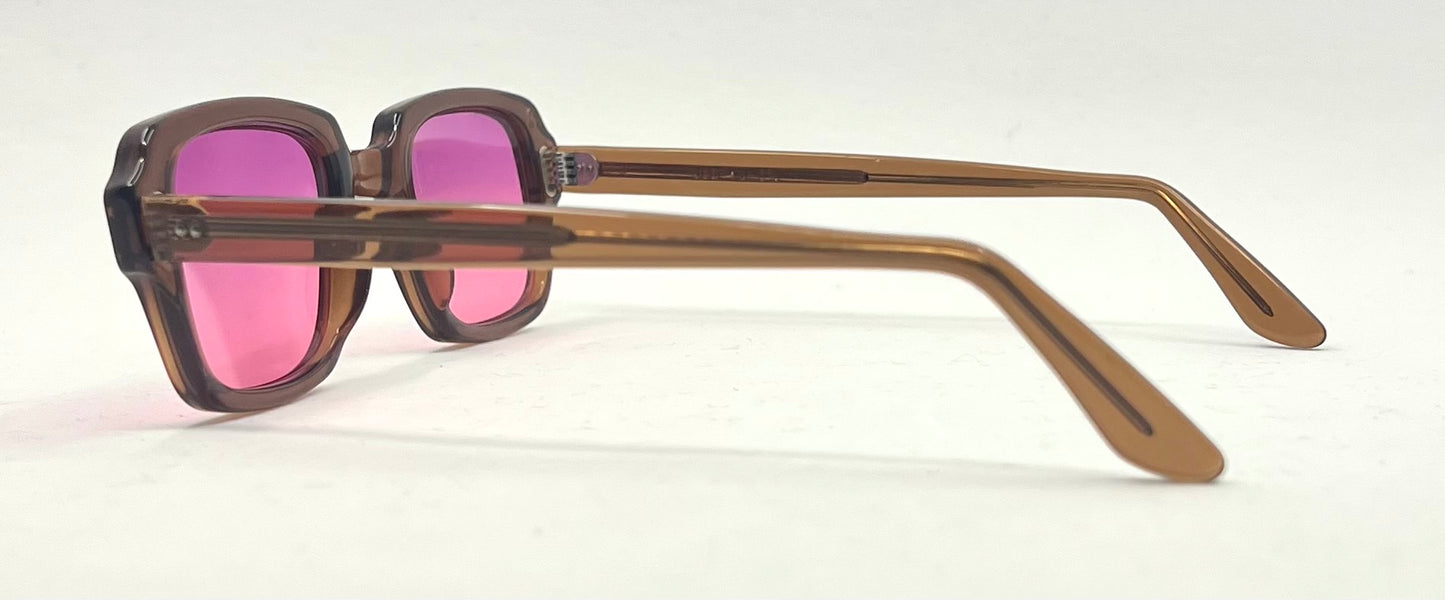 USS BCG 46-24 Vintage Military Glasses – Pink Gradient Second Chance Customs