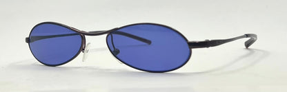 GUCCI GG 2578 625-Y2K Vintage Oval Sunglasses-New Solid BlueCustom Lenses