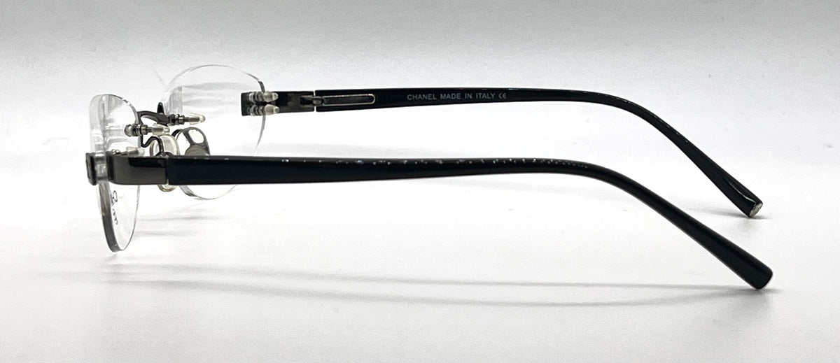 Chanel 2027 GN Rimless VINTAGE Eyeglasses Unworn/Y2K Italy 54-18