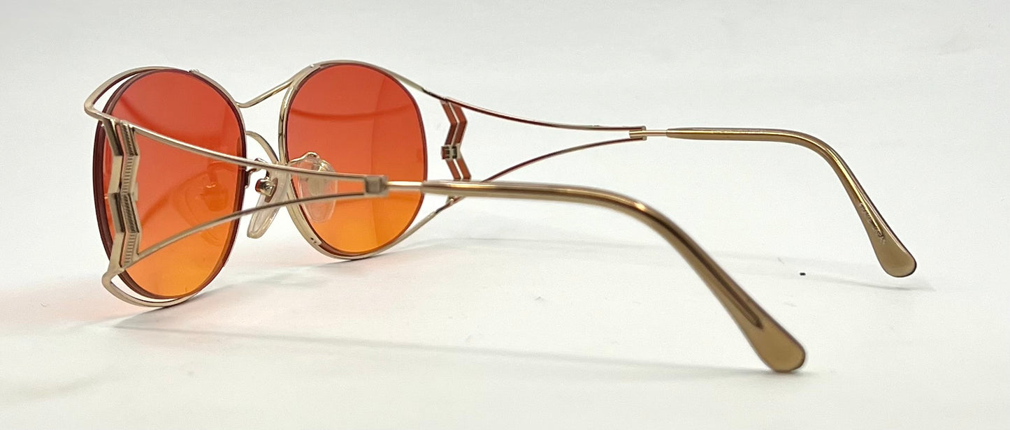 Swank Optical Prelude C4S-VINTAGE 80s Sunglasses-New Sunset Gradient Custom Lenses