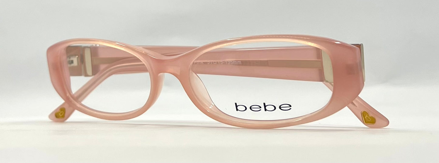 bebe Luminous Pink Optical Frames 51-15-135 Deadstock Unworn Y2K