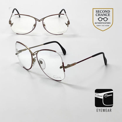 Vintage CAZAL 221 COL 309 West Germany NOS Rimless Optical 59-17 Unworn
